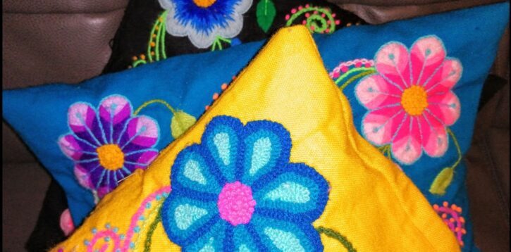 Cojines: Clase Gratis de Bordado Ayacuchano