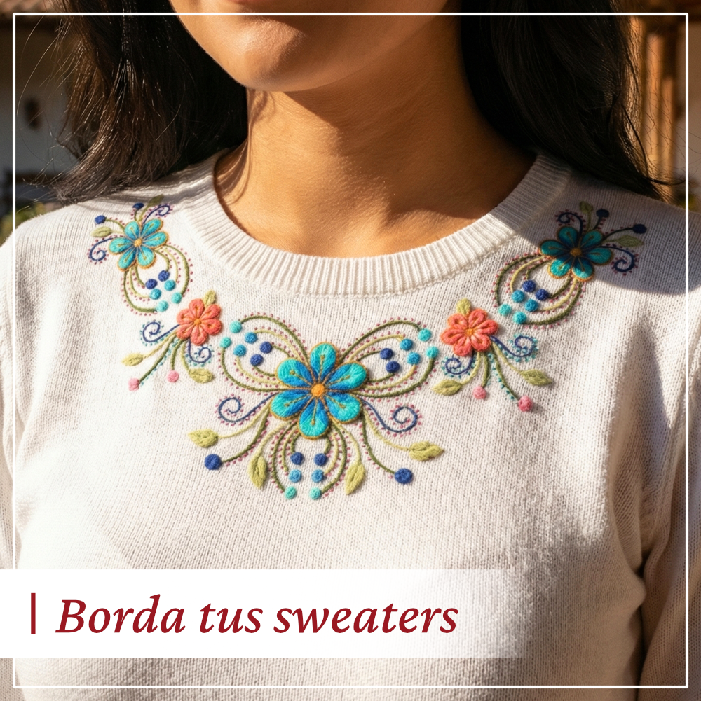 5 - Borda tus sweaters